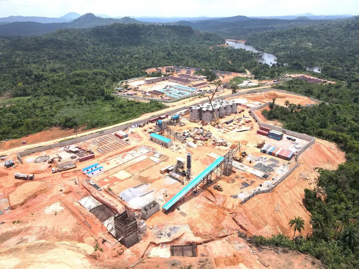 Autonomous drone over a mining concession